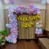 Welcome Baby Pastel Balloon Decoration